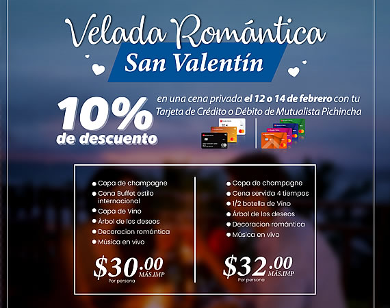 Velada Romántico San Valentín